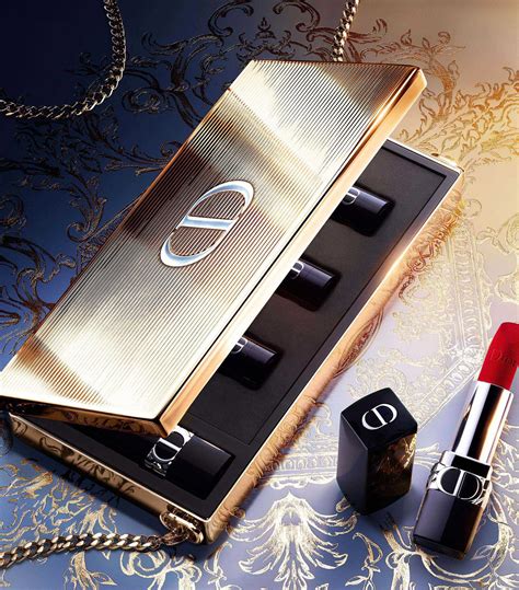 dior gold lipstick clutch|dior lipstick set with clutch.